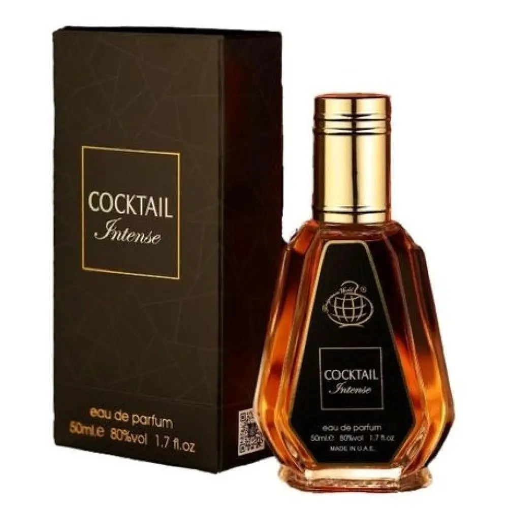 A cocktail intense perfume with its 50ml packet