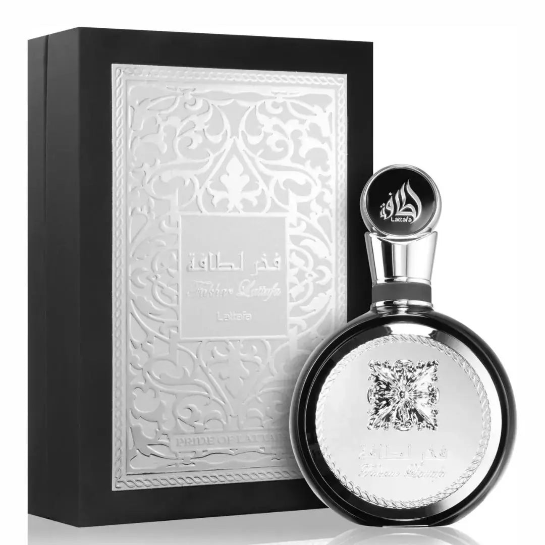 Fakhar Lattafa Perfume (Black)  100ml EDP Box and Bottle for Men