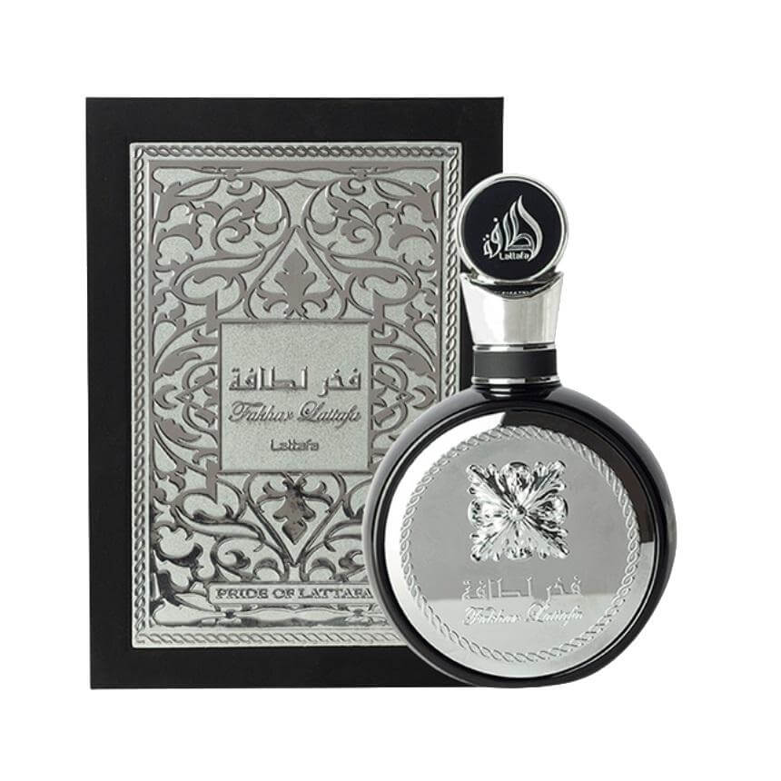 Fakhar Lattafa Perfume (Black)  Box and Bottle for Men