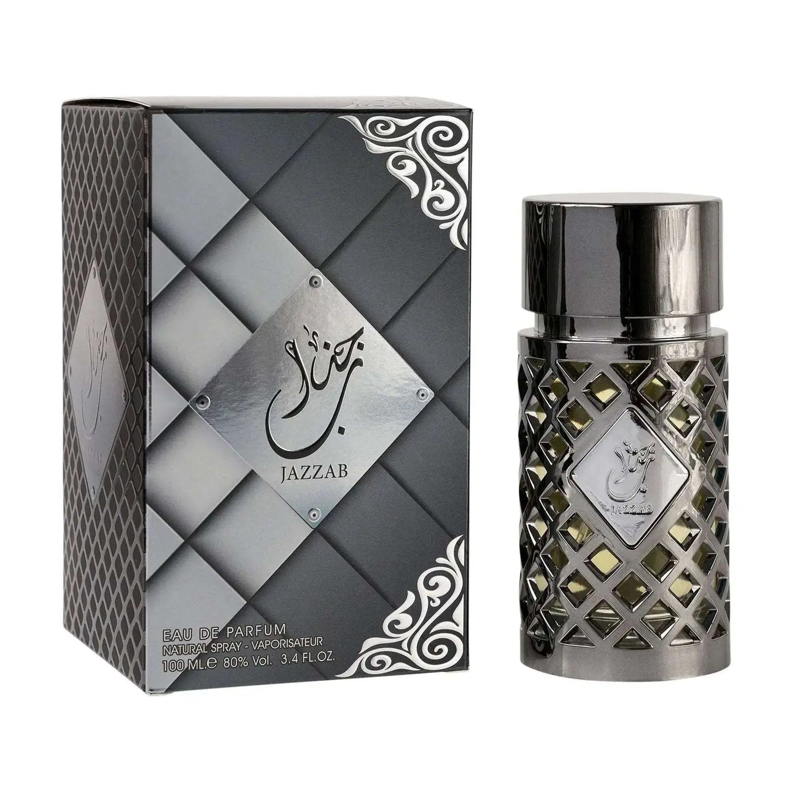 Jazzab Silver Perfume 100ml EDP  Box & Bottle by Ard Al Zaafaran