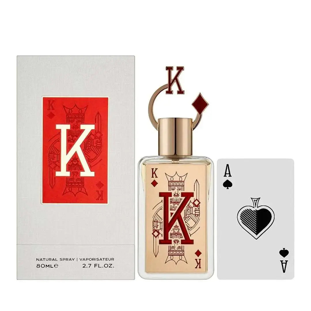 King Perfume 100ml EDP Fragrance World Bottle and Packet View