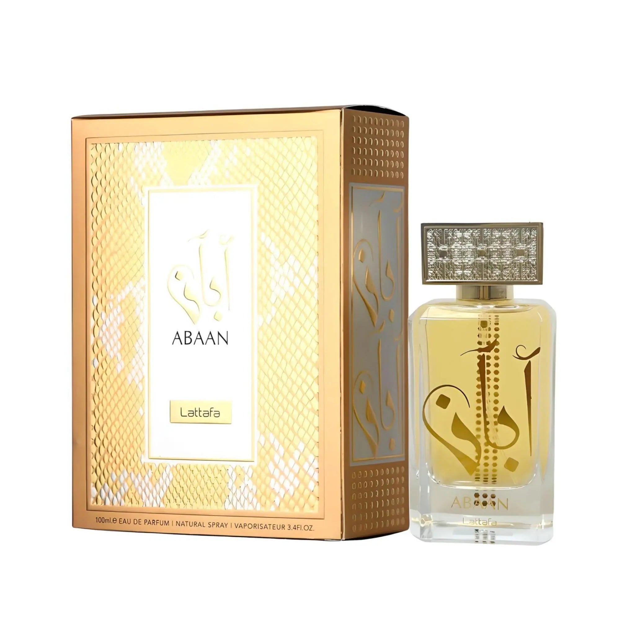 Lattafa Abaan Perfume 100ml EDP Box and Bottle For Women's