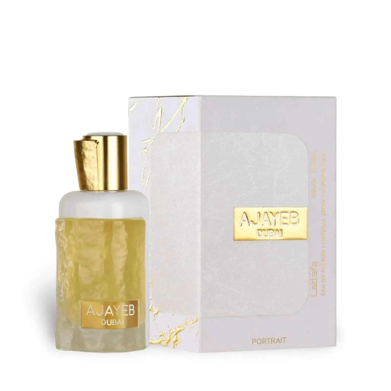 Lattafa Ajayeb Dubai Portrait Perfume 100ml EDP Box & Bottle