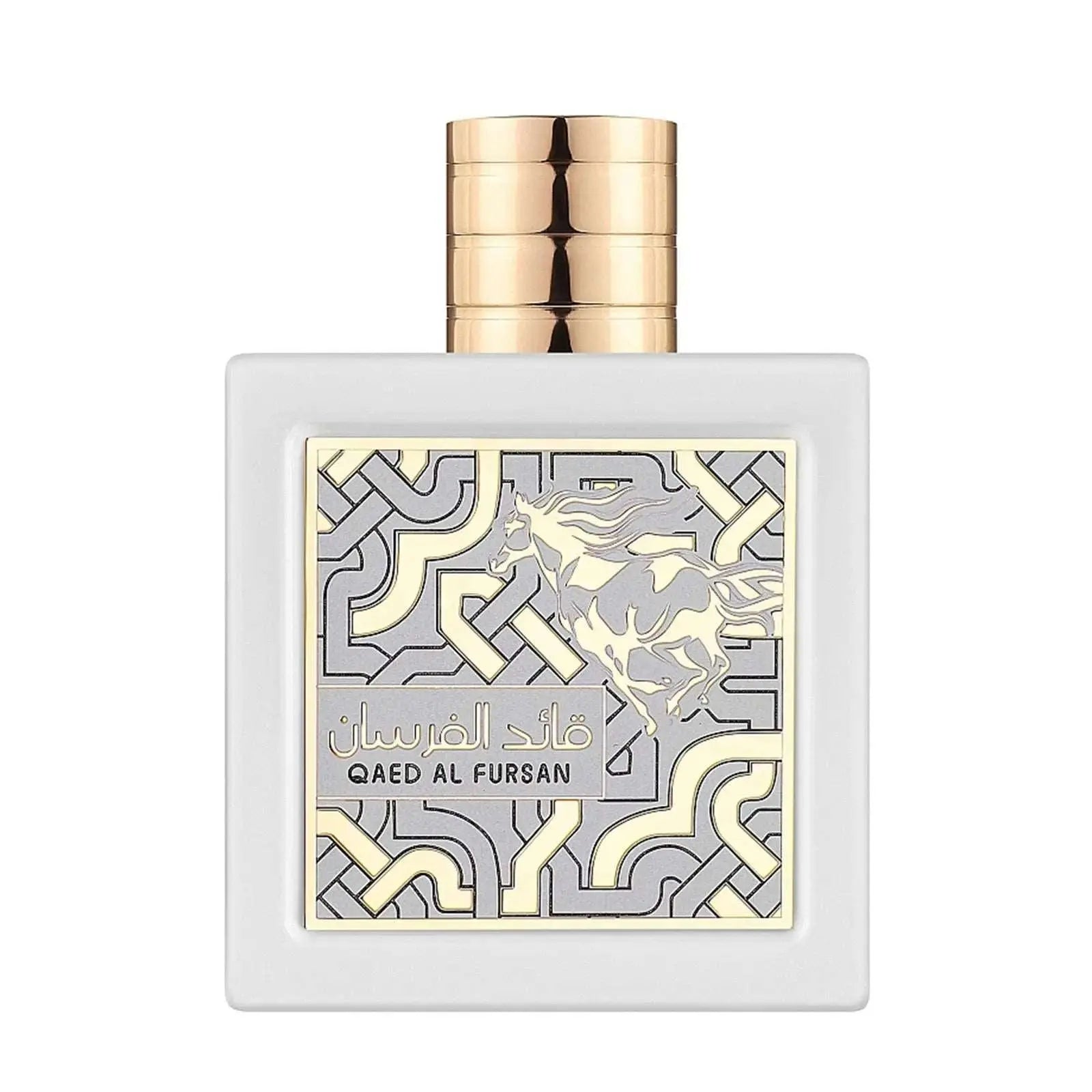 Lattafa Qaed Al Fursan Unlimited Perfume White Bottle