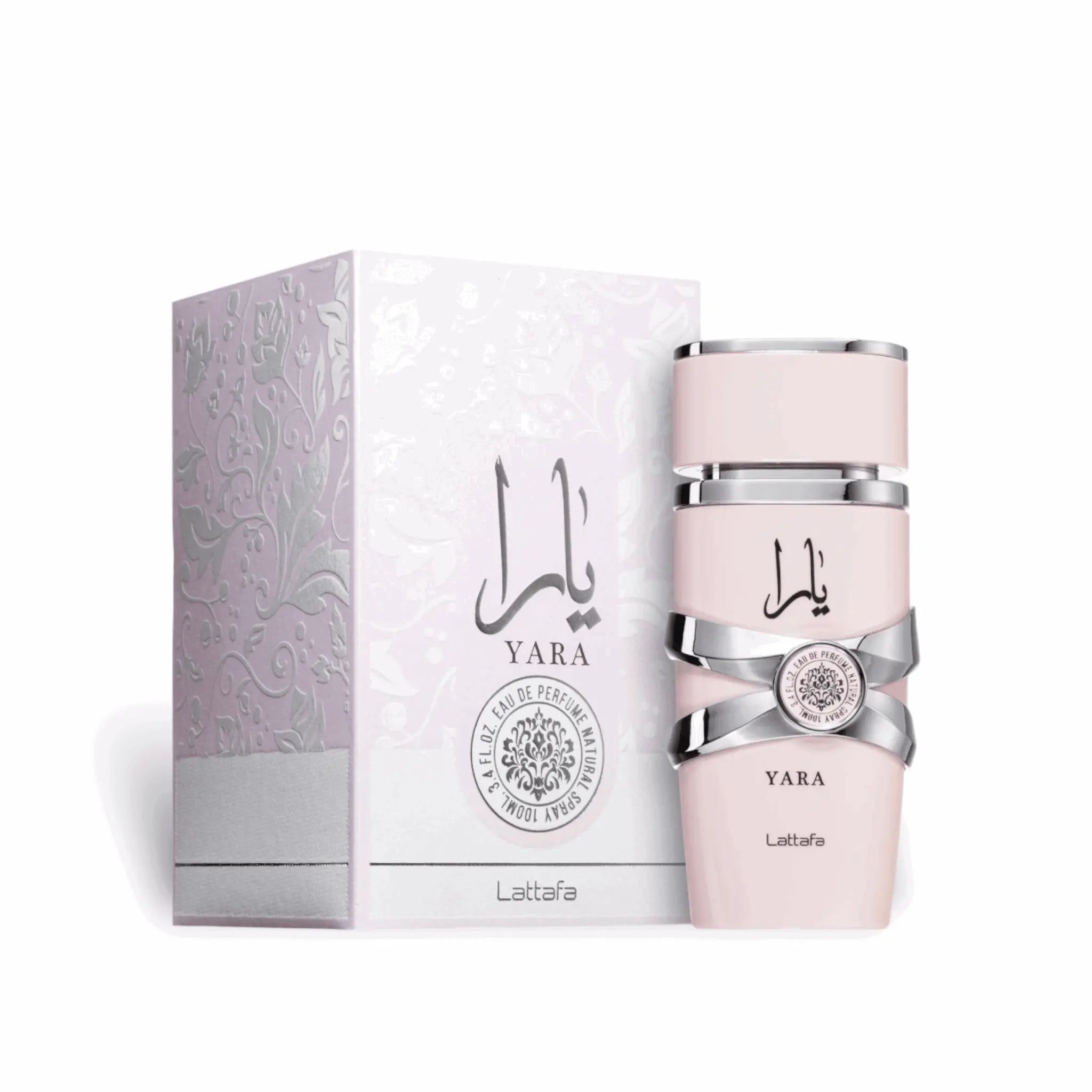 Lattafa Yara Pink Perfume 100ml EDP Box and Bottle for Women