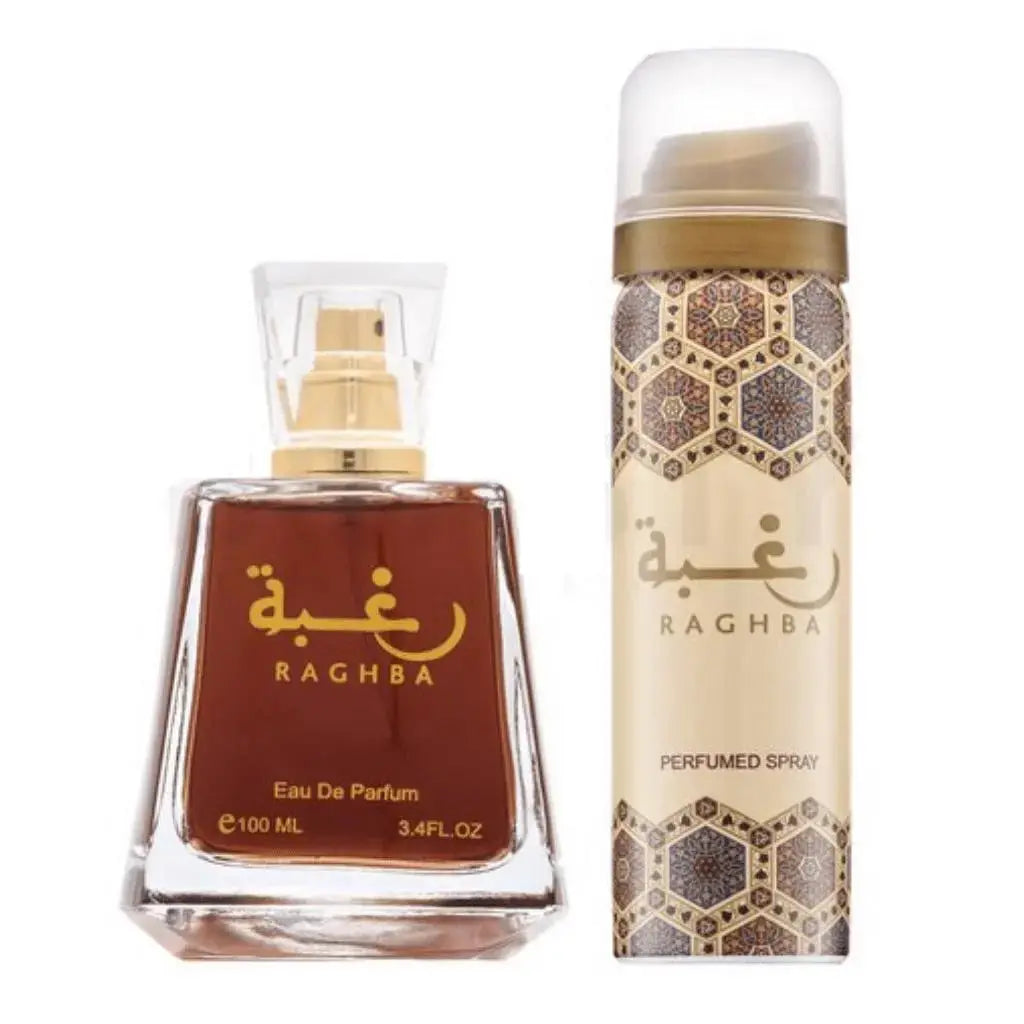 Raghba 100ml EDP with Deodorant Different Bottle View