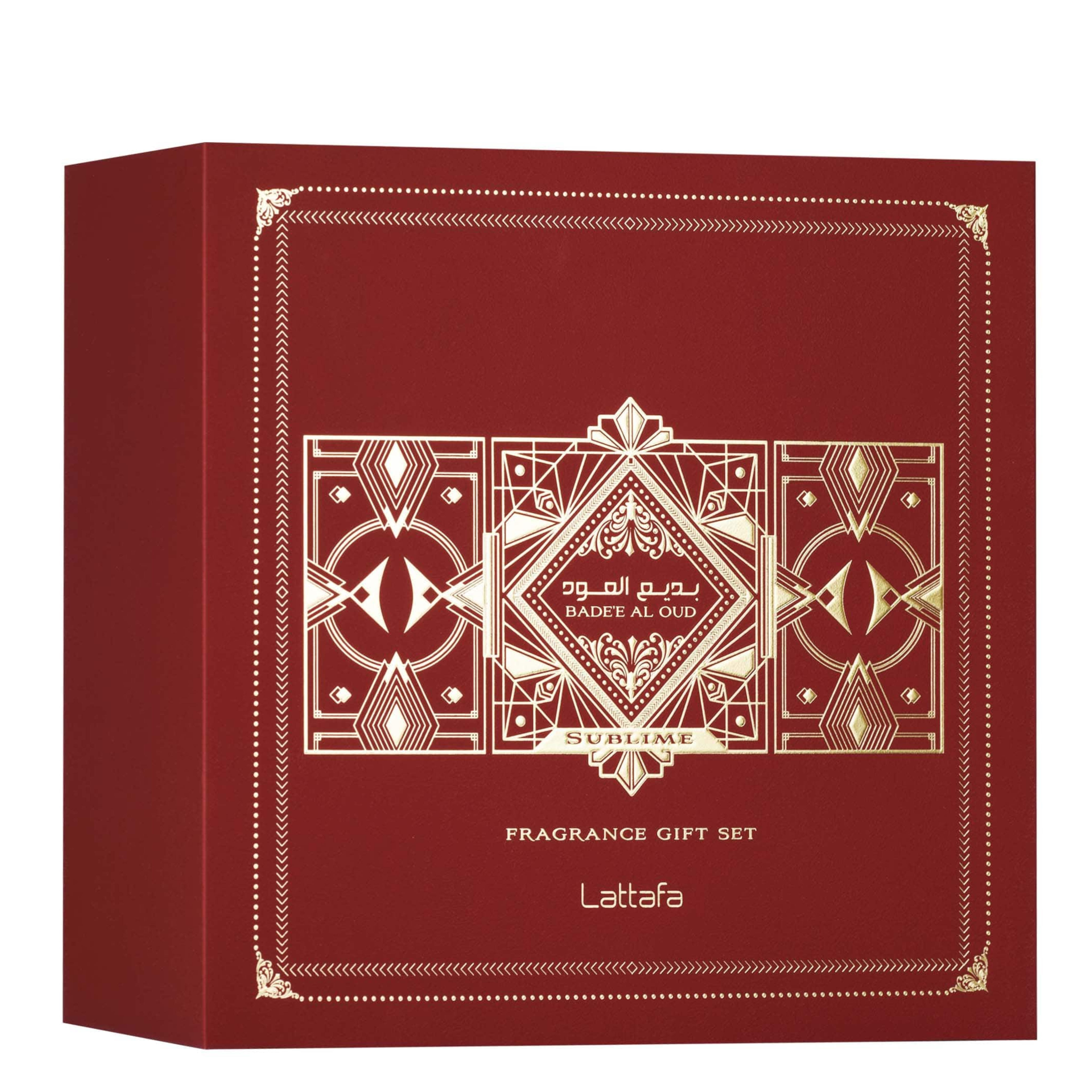 Badee Al Oud Sublime Perfume 3pcs Gift Set Lattafa