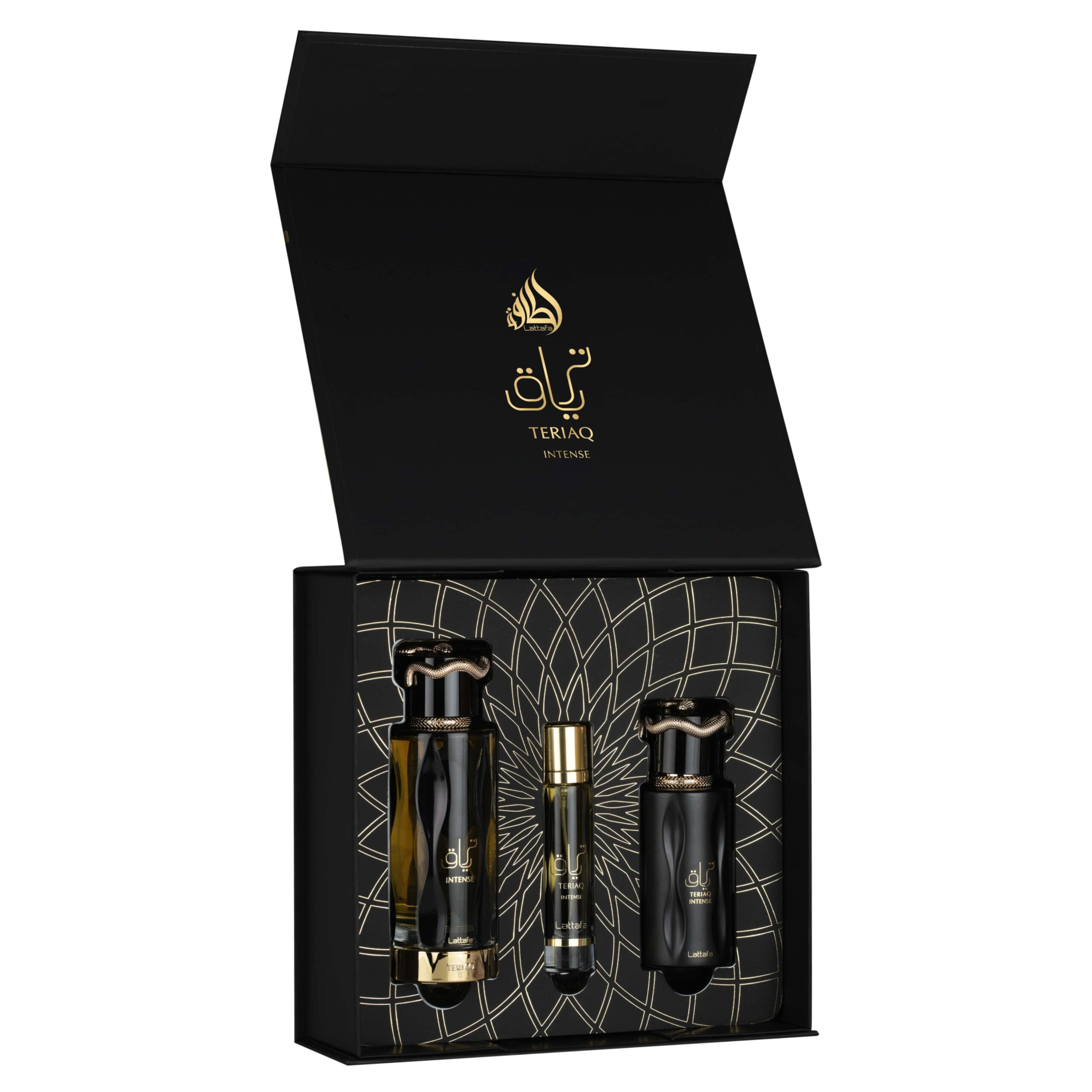Teriaq Intense Perfume 3pcs Gift Set Lattafa