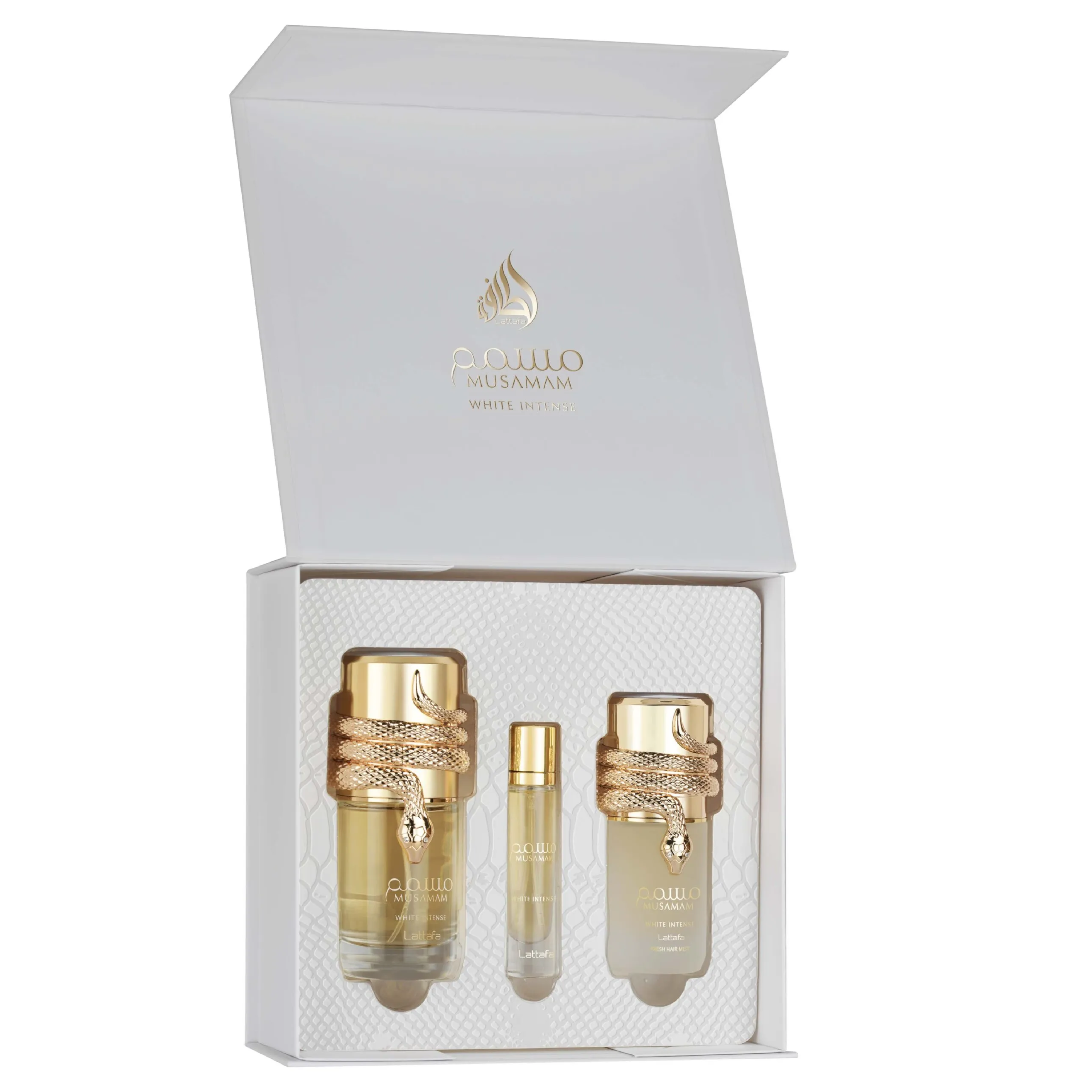Musamam White Intense Perfume 3pcs Gift Set Lattafa